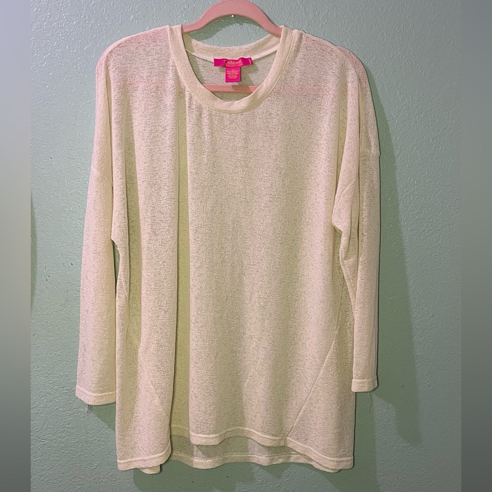 Catherine Cream Long Sleeve Top